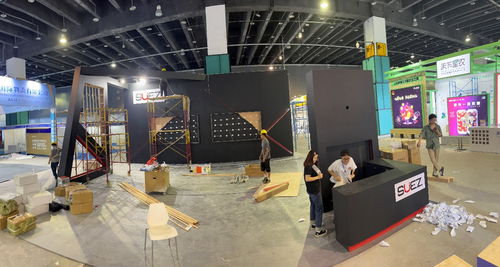 直擊2023國際電子商務(wù)博覽會現(xiàn)場 suez跨境電商展位布置火熱進行中